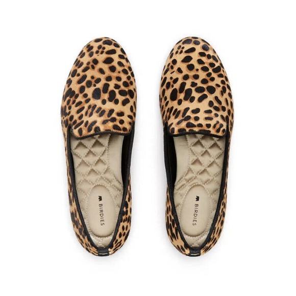 Birdies Cheetah Leopard Calf Hair Starling Slip On Loafer Flat Shoes Size 7 - Picture 2 of 11